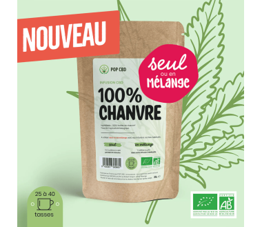 Tisane Bio 100% Chanvre 30g | POP CBD