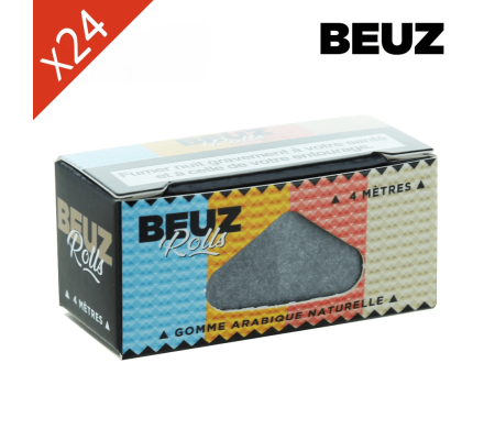 Boite de 24 Rouleaux de feuille Slim BLANC Ultra Fin BEUZ