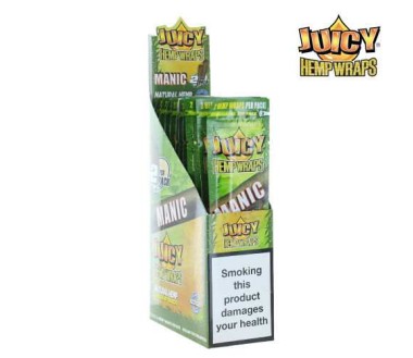Blunt de chanvre Manic Boîte de 25 paquets | JUICY JAY'S