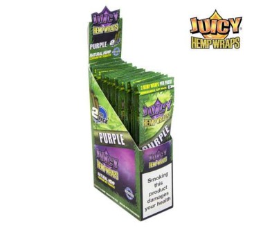 Blunt de chanvre Purple Boîte de 25 paquets | JUICY JAY'S