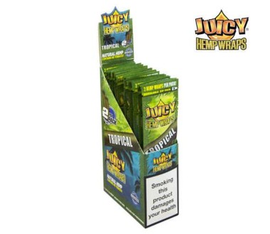 Blunt de chanvre Tropical Boîte de 25 paquets | JUICY JAY'S