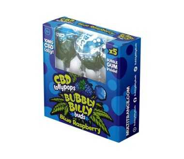 Sucette CBD Blue Raspberry - 5 pcs | BUBBLY BILLY