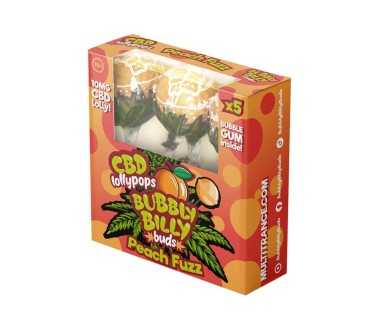 Sucette CBD Peach Fuzz - 5 pcs | BUBBLY BILLY
