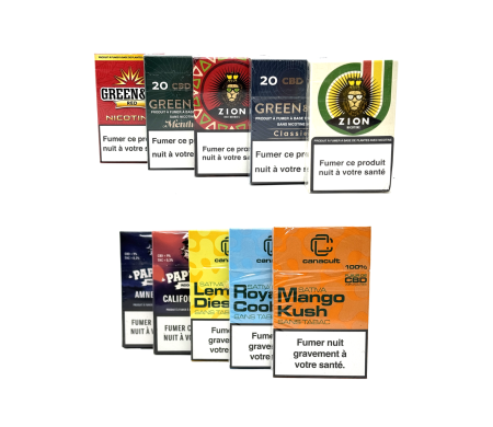 Pack Découverte 10 Cigarettes CBD Premium