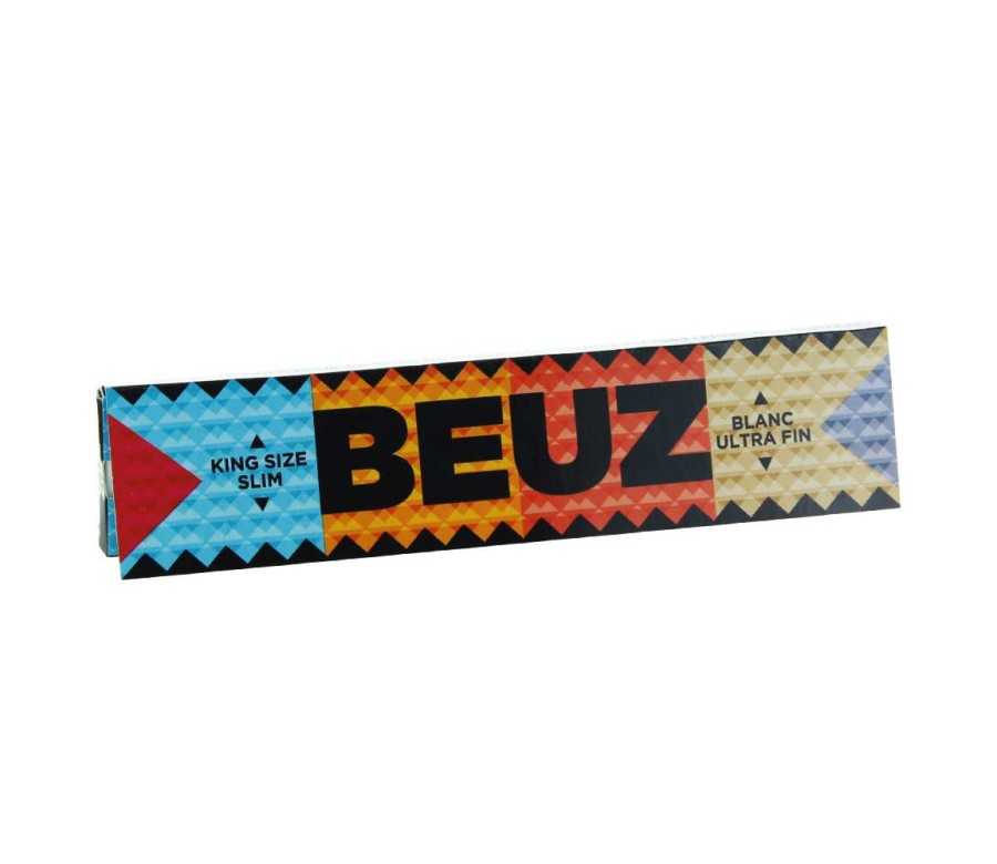 Lot de 10 Carnets Feuilles à Rouler Blanc Slim BEUZ