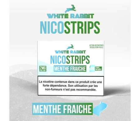 White Rabbit Nicostrips Menthe Fraîche 2mg