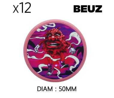 Boîte de 12 Grinders en chanvre biodégradable Rose Bloodybud 50mm