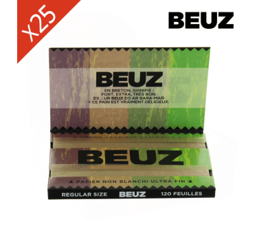 Boîte de 25 Carnets Feuilles Brown Non Blanchies Regular BEUZ