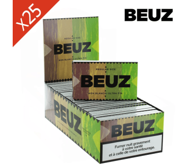 Boîte de 25 Carnets Feuilles Brown Non Blanchies Regular BEUZ