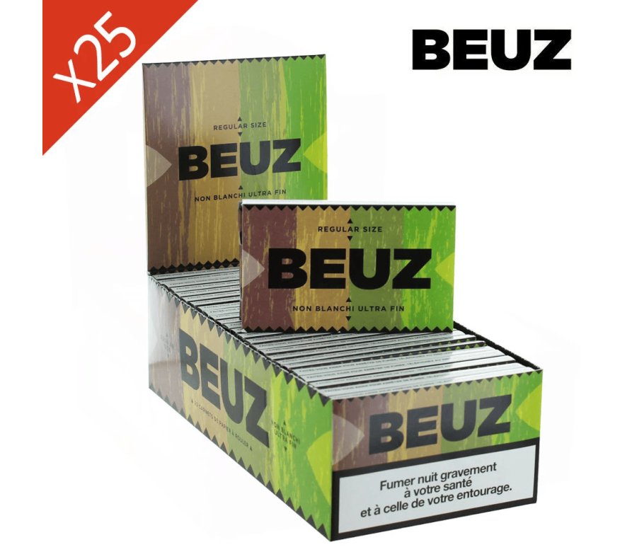 Boîte de 25 Carnets Feuilles Brown Non Blanchies Regular BEUZ Boîte de 25 Carnets Feuilles Brown Non Blanchies Regular BEUZ