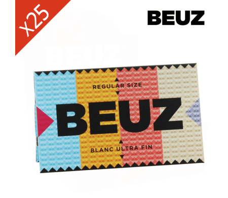 Boîte de 25 Carnets Feuilles Blanc Non Blanchies Regular BEUZ