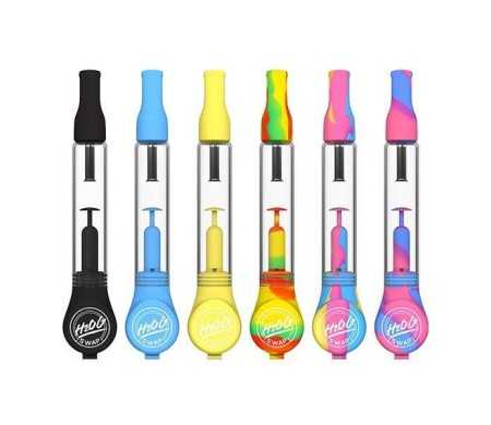 H2OG Swap Sunakin - Pipe à eau portable en silicone et verre (Aqua)
