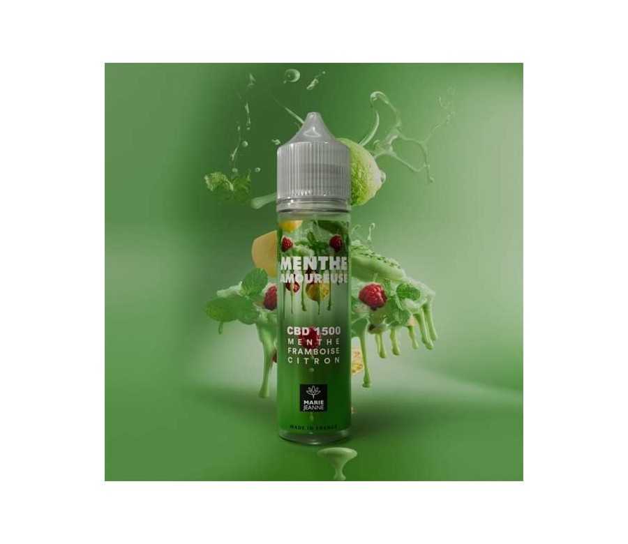 E-liquide CBD Menthe Amoureuse 50ml Marie Jeanne - Menthe Framboise Citron (1500mg)