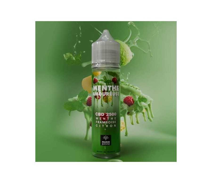 E-liquide CBD Menthe Amoureuse 50ml Marie Jeanne - Menthe Framboise Citron (1500mg)