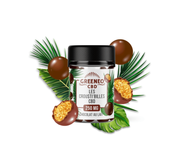 Crousti'Billes CBD Chocolat Greeneo 250mg | GREENEO