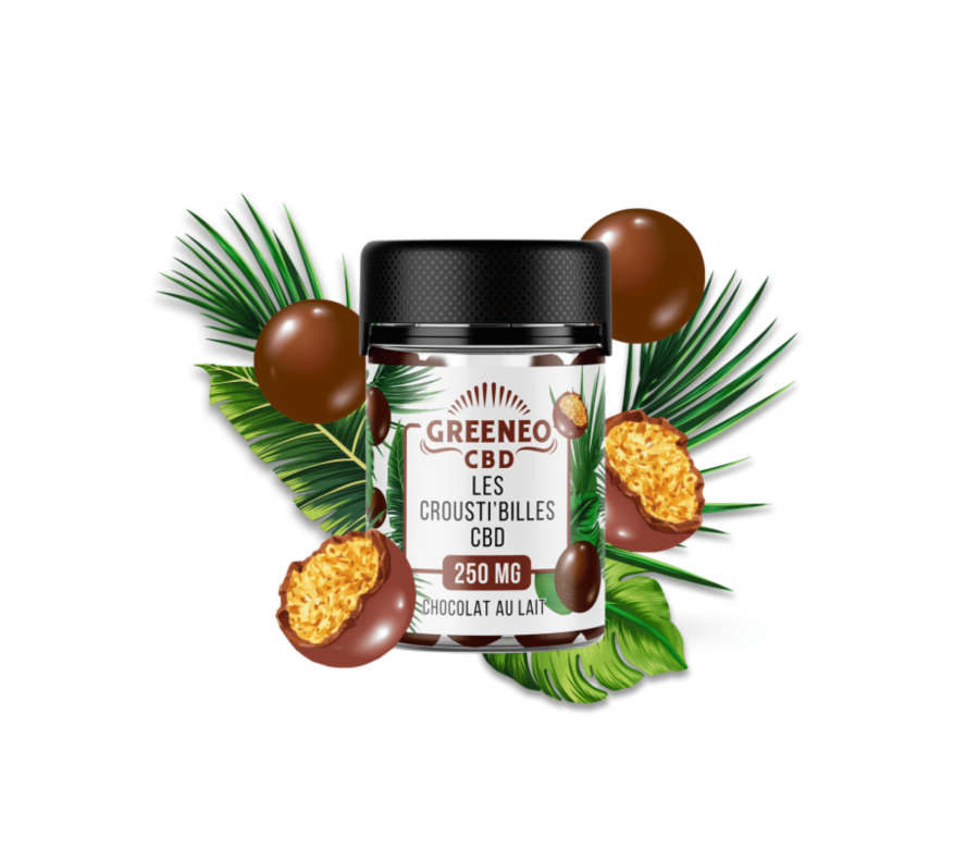 Crousti'Billes CBD Chocolat Greeneo 250mg | GREENEO
