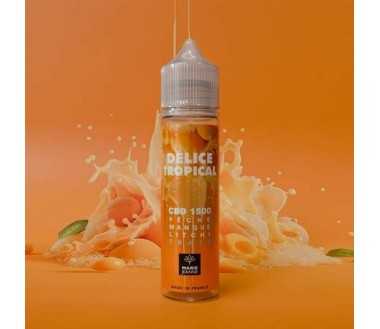 E-liquide CBD Delice Tropical 50ml Peche Mangue Litchi - Marie Jeanne (2500mg)