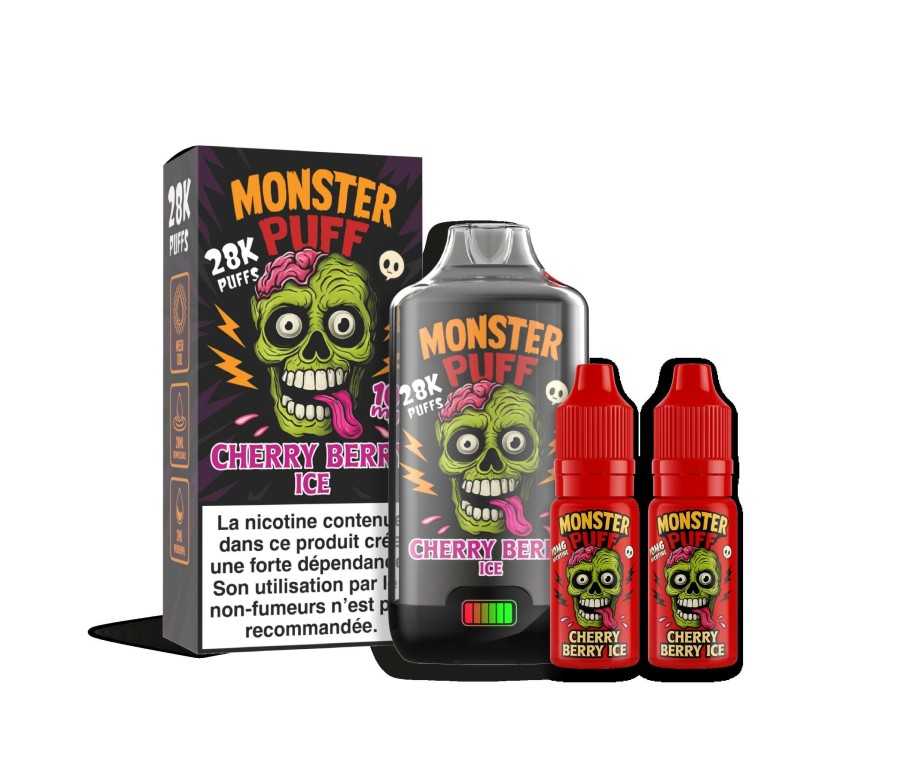 Puff - Monster Puff 28k Cherry Berry Ice (20 mg/ml) Puff - Monster Puff 28k Cherry Berry Ice (20 mg/ml)