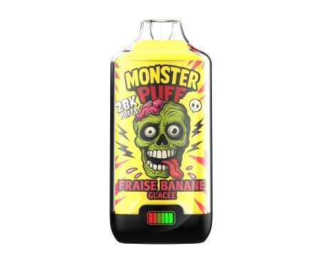 Puff Monster Puff 28k Fraise Banane Glacee (20 mg/ml)
