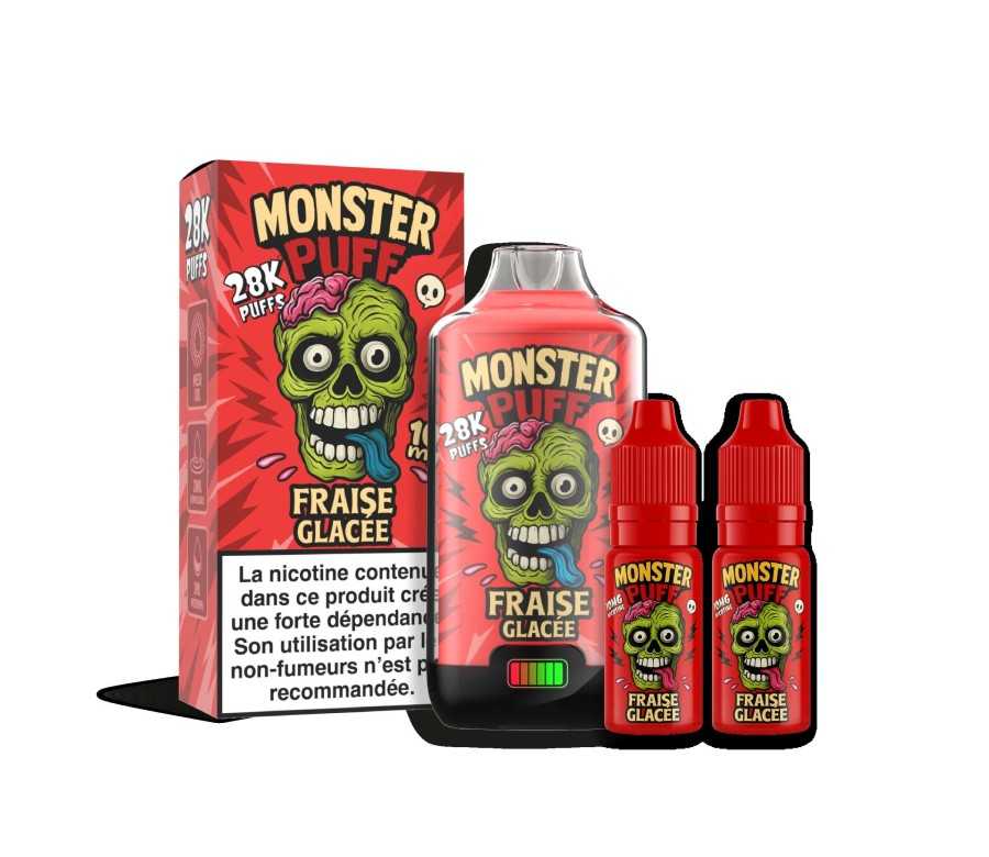Puff Monster Puff 28k Fraise Glacee (10 mg/ml)