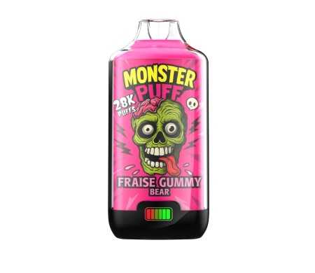 Puff Monster Puff 28k Fraise Gummy Bear (10 mg/ml)