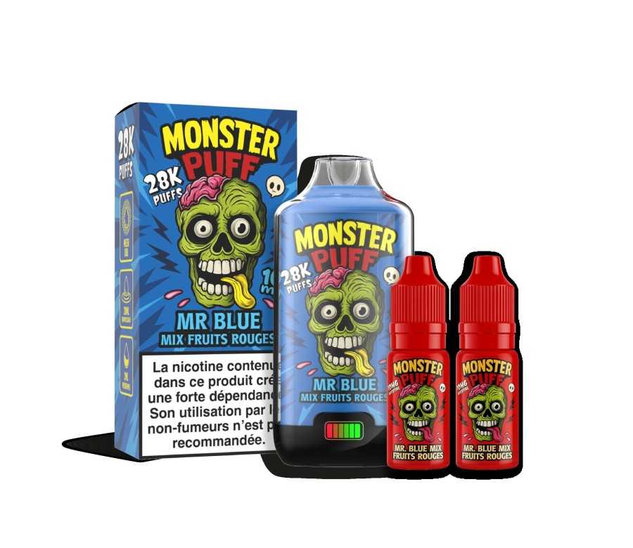 Puff Monster Puff 28k Mr Blue Mix Fruits Rouges (20 mg/ml)
