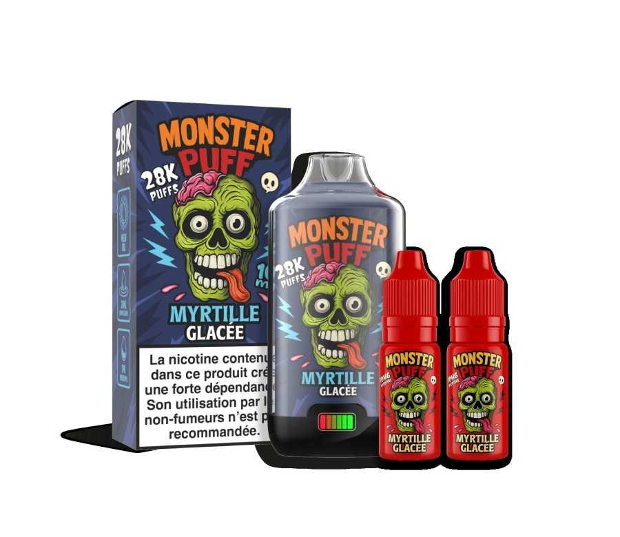Puff Monster Puff 28k Myrtille Glacee (10 mg/ml)