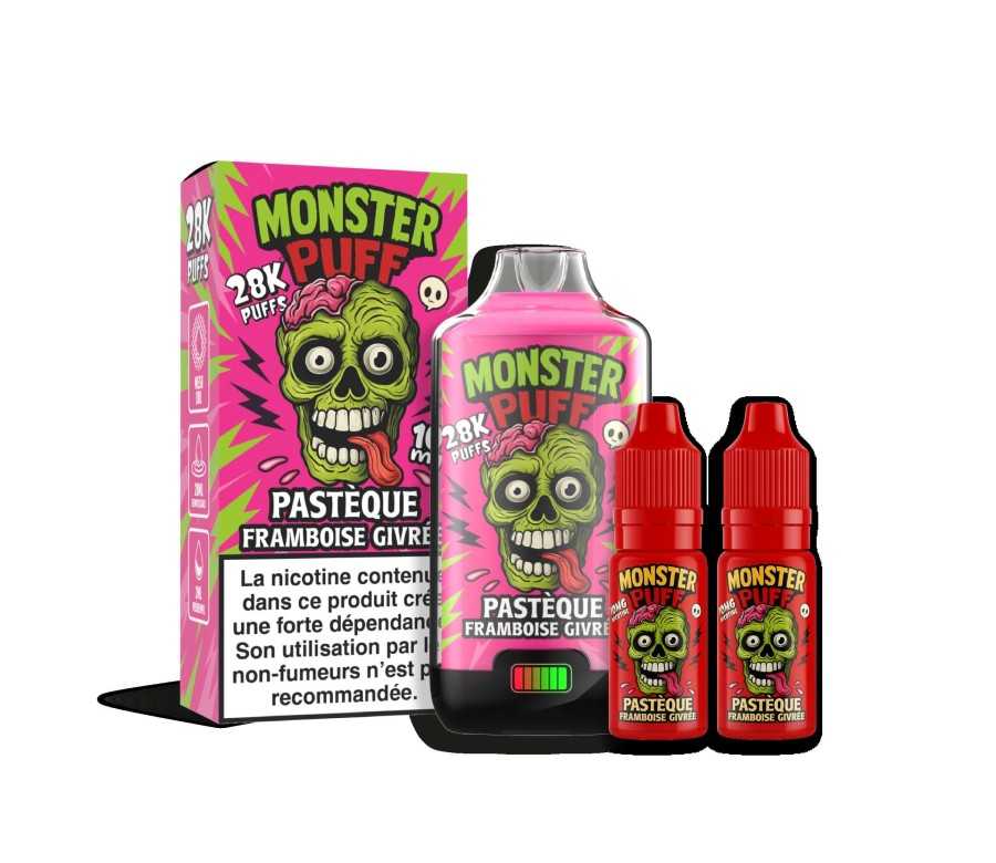 Puff Monster Puff 28k Pasteque Framboise Givree (20 mg/ml)