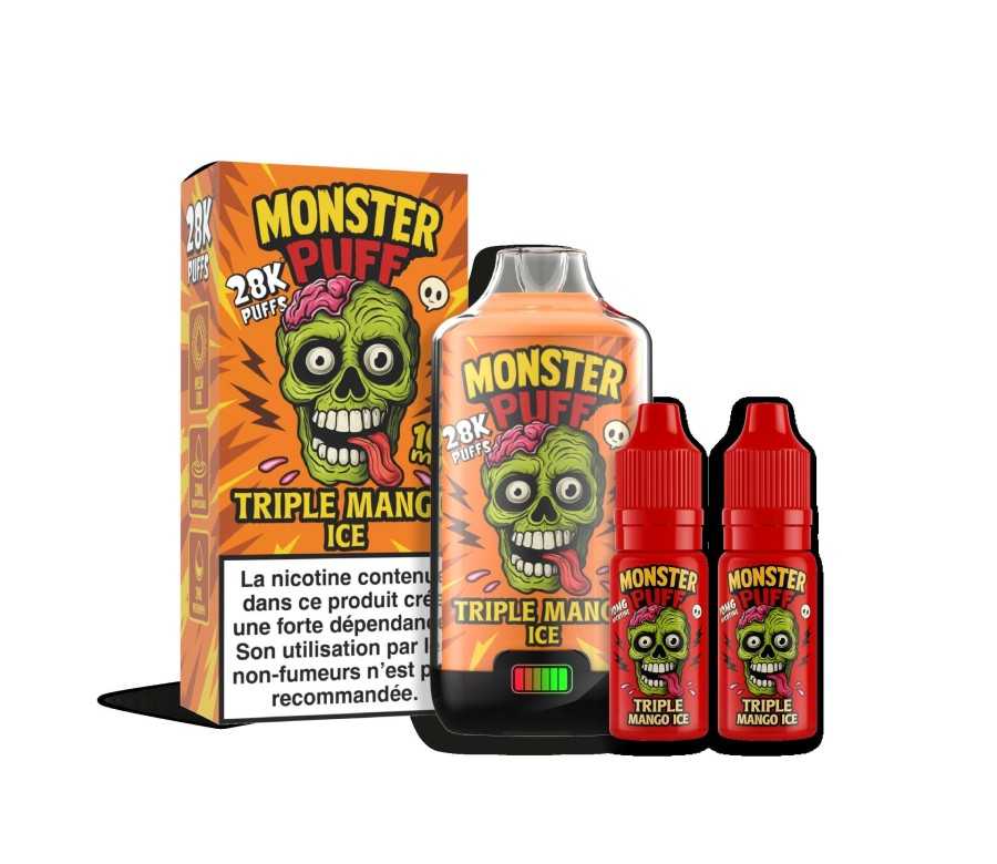 Puff Monster Puff 28k Triple Mango Ice (10 mg/ml)