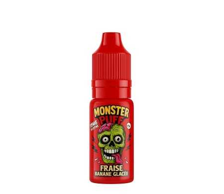 Eliquide Monster Puff 10ml Fraise Banane Glacee (10 mg/ml)