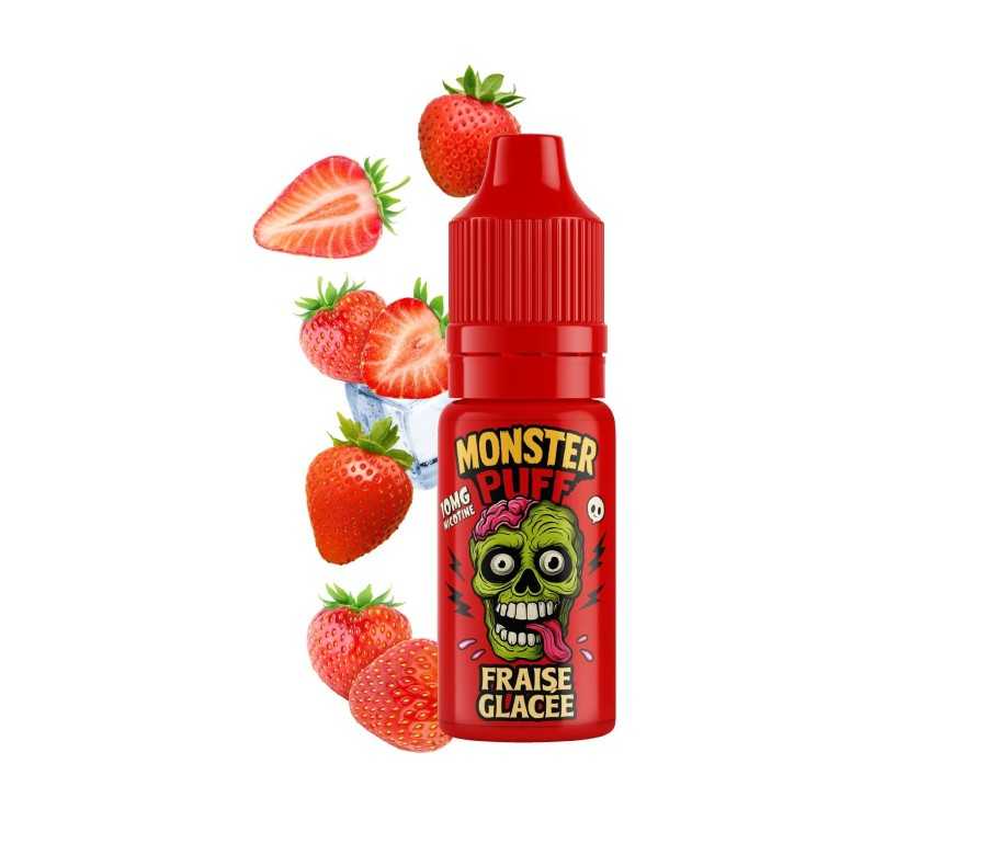 Eliquide Monster Puff 10ml Fraise Glacee (20 mg/ml) Eliquide Monster Puff 10ml Fraise Glacee (20 mg/ml)
