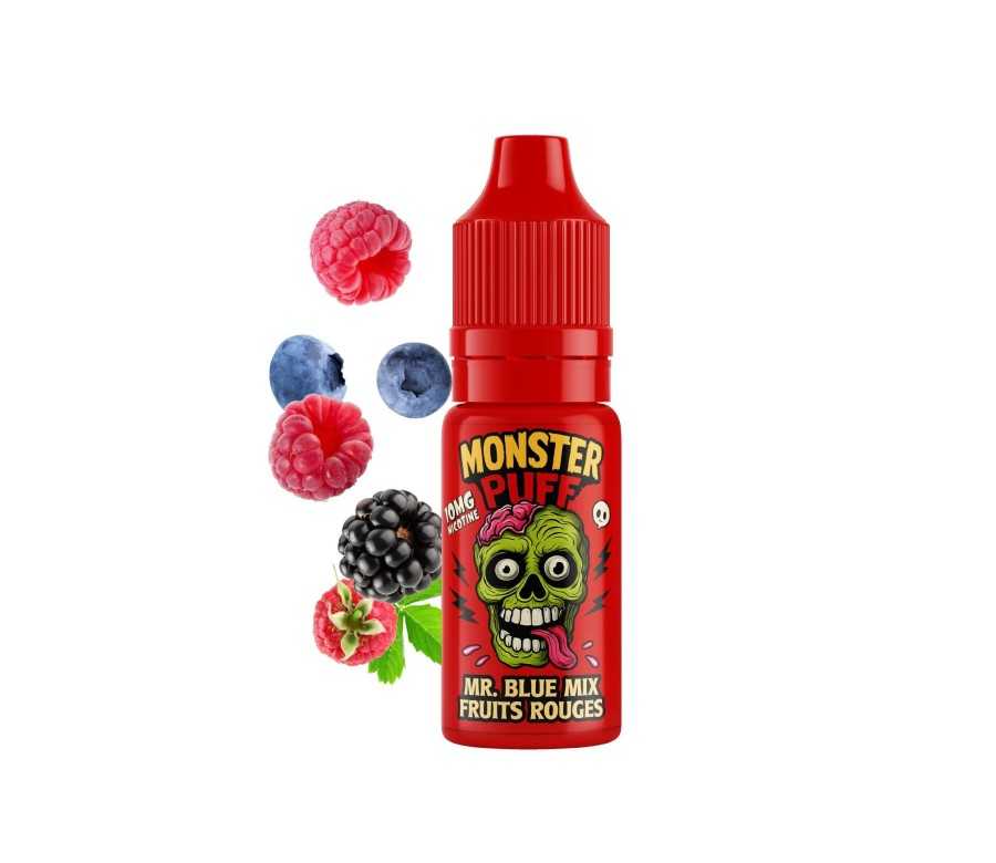 E-liquide Monster Puff 10ml Mr Blue Mix Fruits Rouges (10 mg/ml) E-liquide Monster Puff 10ml Mr Blue Mix Fruits Rouges (10 mg/ml)