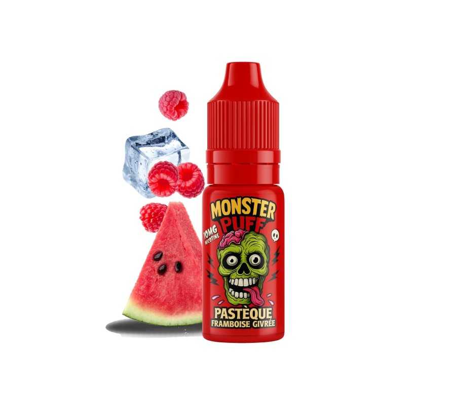 E-liquide Monster Puff Pastèque Framboise Givrée 10ml (20 mg/ml)