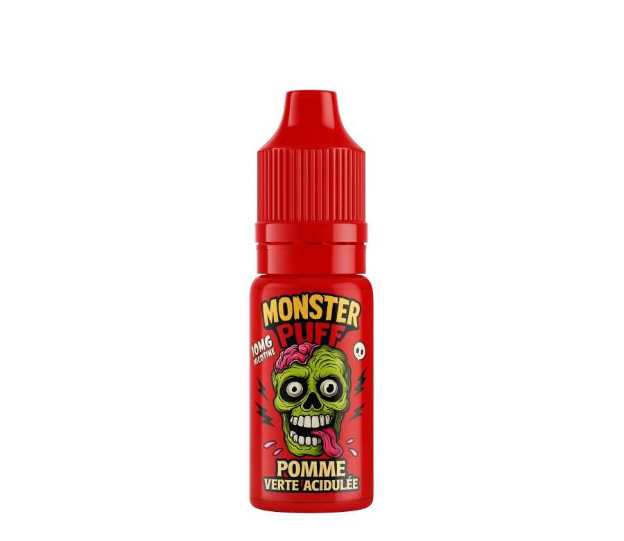 E-liquide Monster Puff Pomme Verte Acidulée 10ml (10 mg/ml) E-liquide Monster Puff Pomme Verte Acidulée 10ml (10 mg/ml)