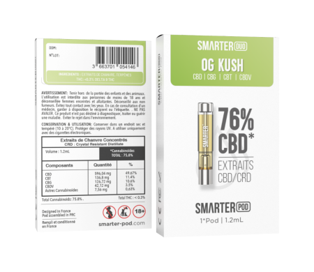 Pod CBD OG Kush Smarter Duo 76% CRD