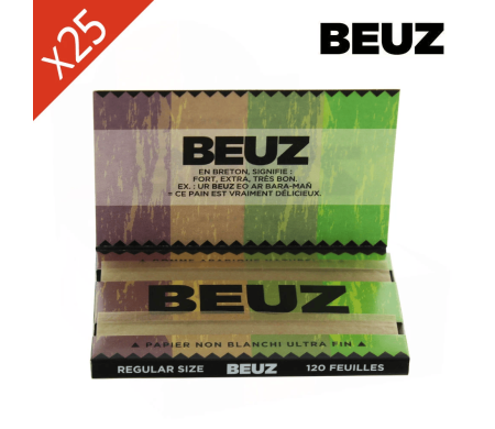 Boite de 25 Carnets Feuilles à rouler BEUZ Brown Regular