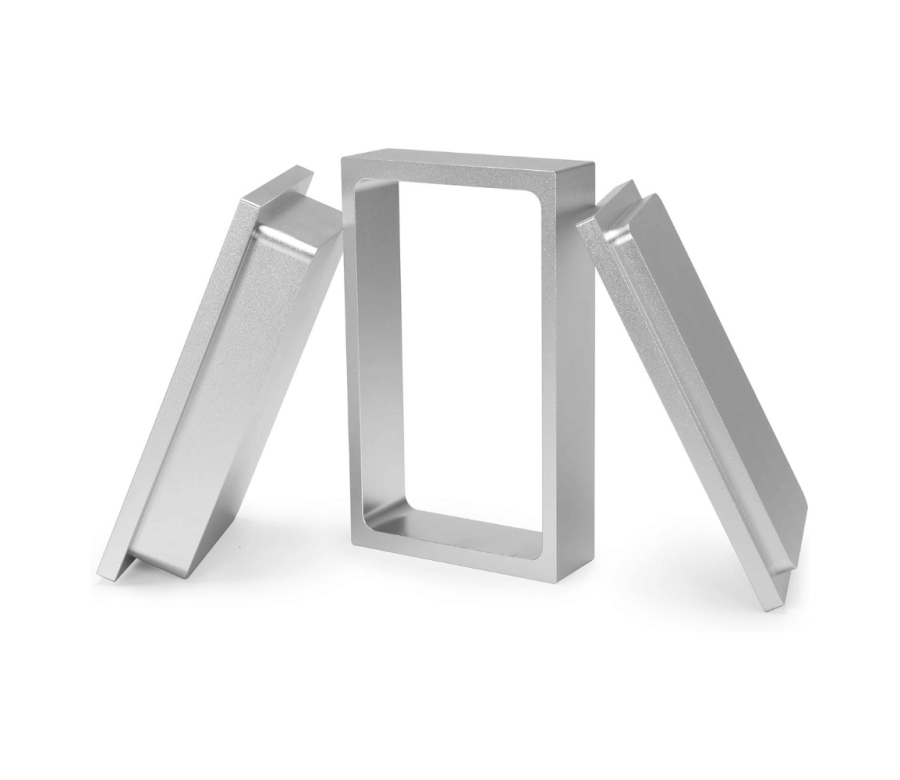 Moule Pré-Presse Rectangulaire en Aluminium 12,5 x 7,5 cm