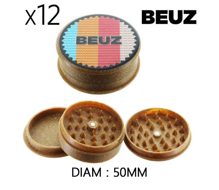 Boîte de 12 Grinders en chanvre 50 mm Beuz Organic
