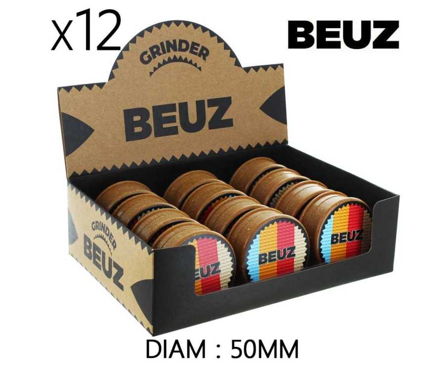 Boîte de 12 Grinders en chanvre 50 mm Beuz Organic