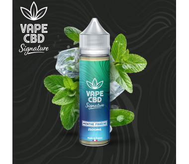 E-liquide CBD Menthe Fraîche Vape CBD Signature 50ml (2500mg)