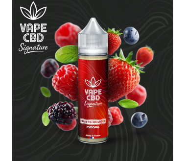 E-liquide CBD Fruits Rouges Vape CBD Signature 50ml (1500mg)