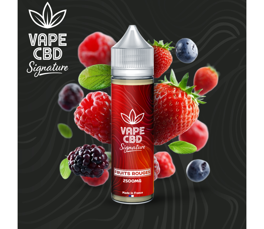 E-liquide CBD Fruits Rouges Vape CBD Signature 50ml (500mg) E-liquide CBD Fruits Rouges Vape CBD Signature 50ml (500mg)