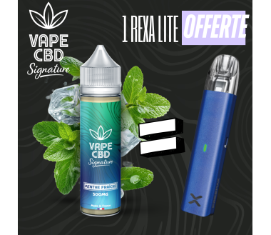 E-liquide CBD Menthe Fraîche Vape CBD Signature 50ml (1500mg)