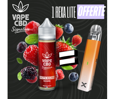 Pack eliquide CBD Fruits Rouges Vape CBD Signature 50ml (2500mg)