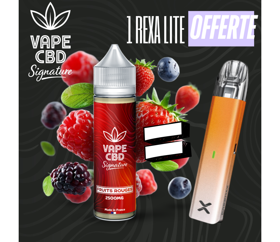 Pack eliquide CBD Fruits Rouges Vape CBD Signature 50ml (500mg) Pack eliquide CBD Fruits Rouges Vape CBD Signature 50ml (500mg)