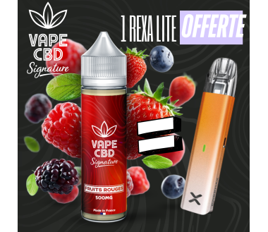 Pack eliquide CBD Fruits Rouges Vape CBD Signature 50ml (500mg) Pack eliquide CBD Fruits Rouges Vape CBD Signature 50ml (500mg)