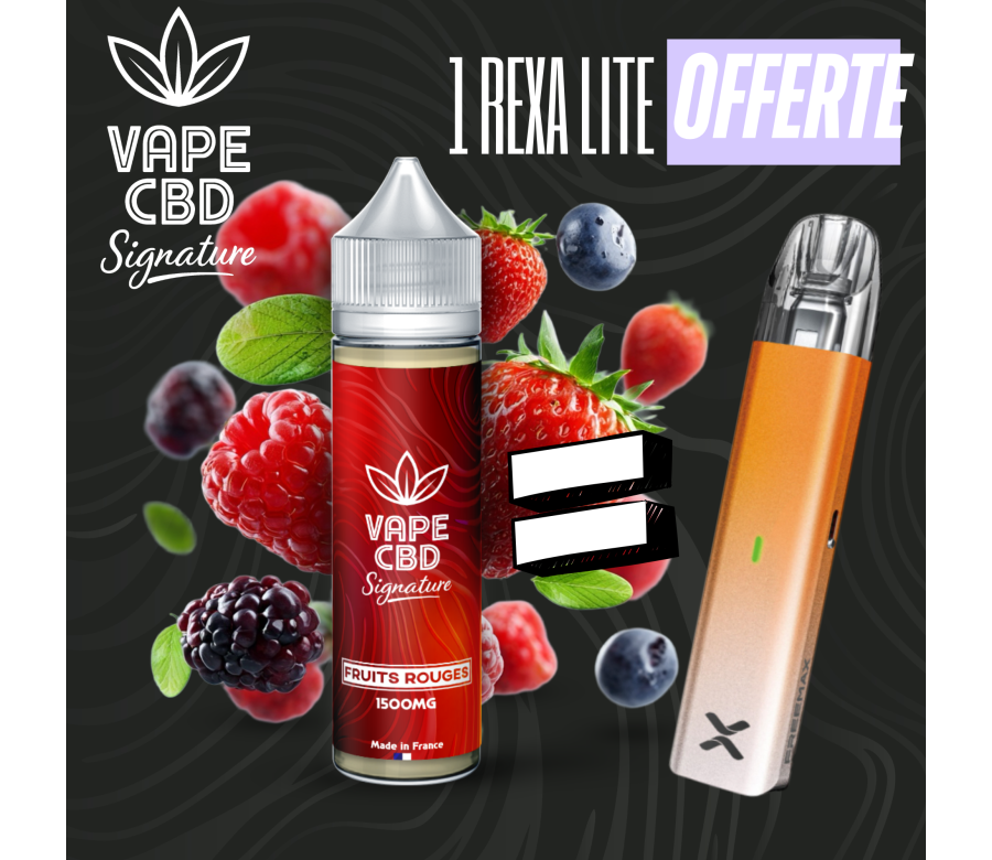 Pack eliquide CBD Fruits Rouges Vape CBD Signature 50ml (500mg)