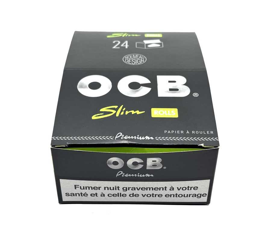 Boîte de 24 rouleaux de feuilles à rouler OCB Rolls Premium Slim