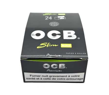 Boîte de 24 rouleaux de feuilles à rouler OCB Rolls Premium Slim