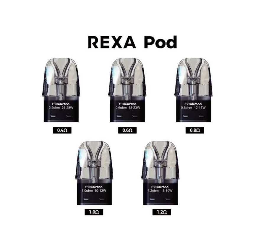 Cartouche Rexa Pod 3ml (3pcs) - Freemax (0.8 Ohms) Cartouche Rexa Pod 3ml (3pcs) - Freemax (0.8 Ohms)